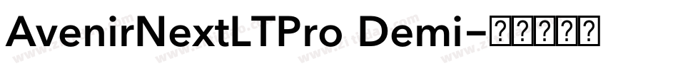 AvenirNextLTPro Demi字体转换